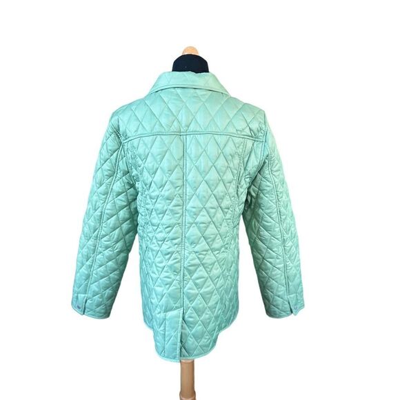 L.L.Bean Women's Quilted Jacket Outdoor Green Size M Petite - Picture 9 of 9